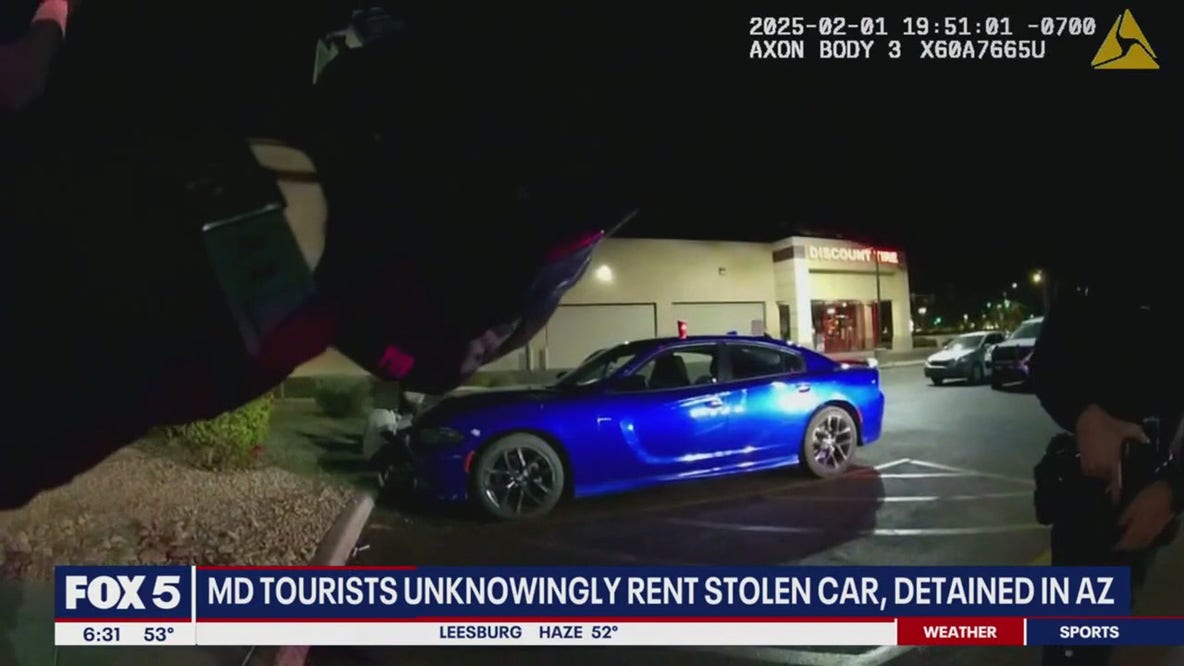 MD men detained in AZ after unknowingly renting stolen car